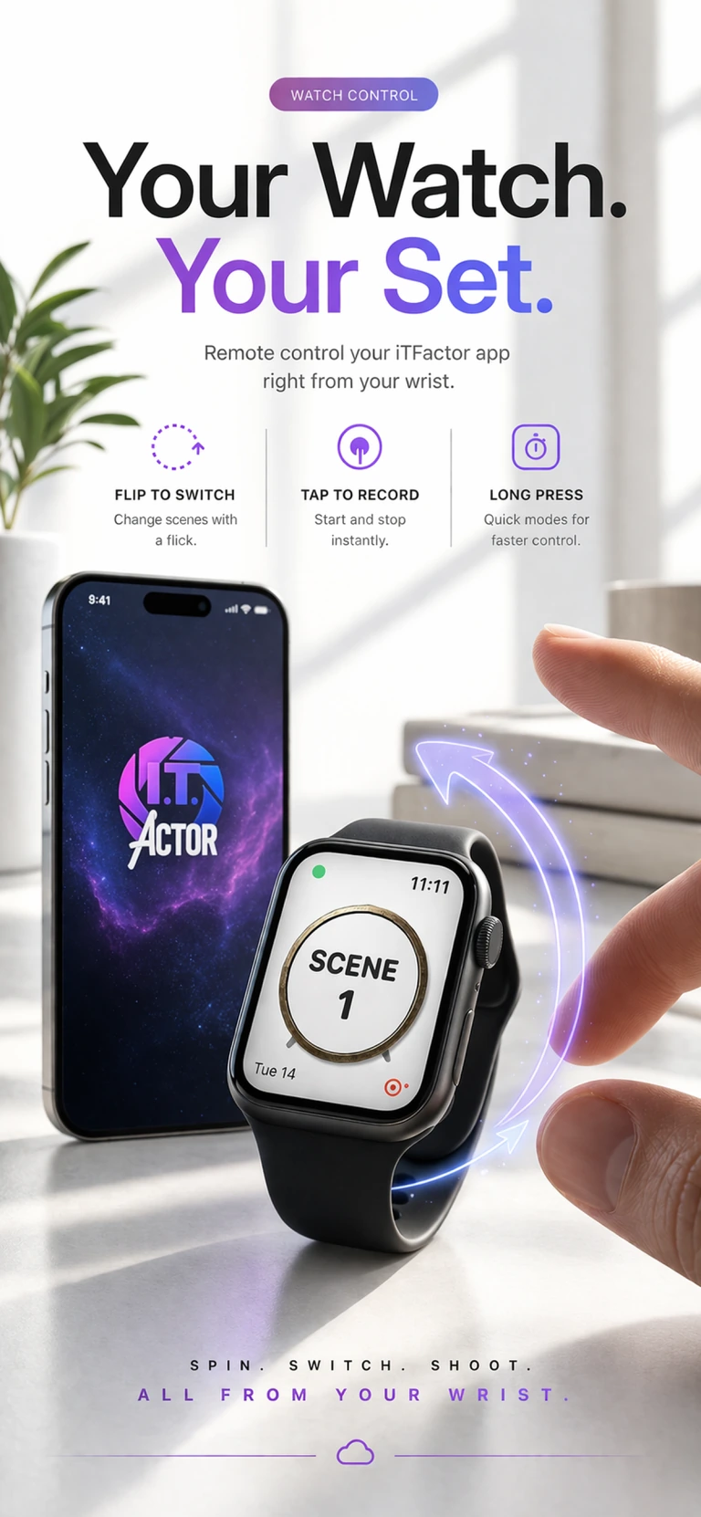 iT Factor Apple Watch and iPhone marketing image